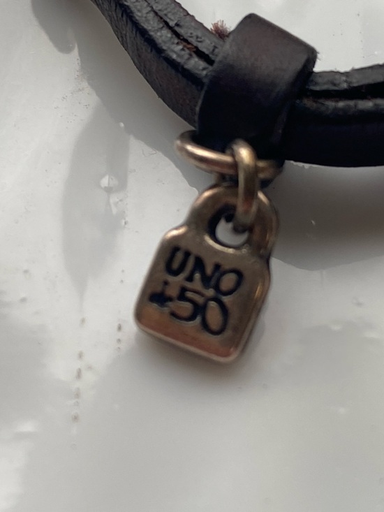 UNO de 50 Pearl and Bit Dark Brown Leather adjustable - Picture 6 of 7